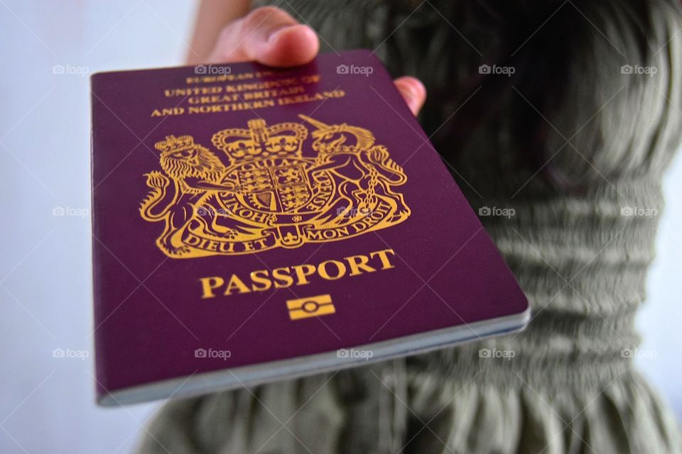 A British passport 
