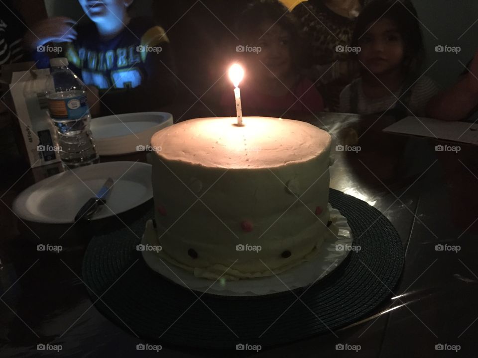 Cake one candle 