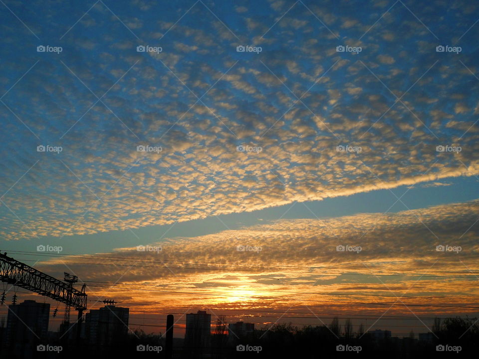 The Kiev sunset