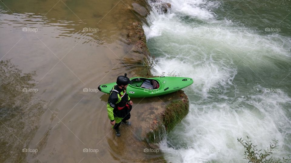Kayaking withewater