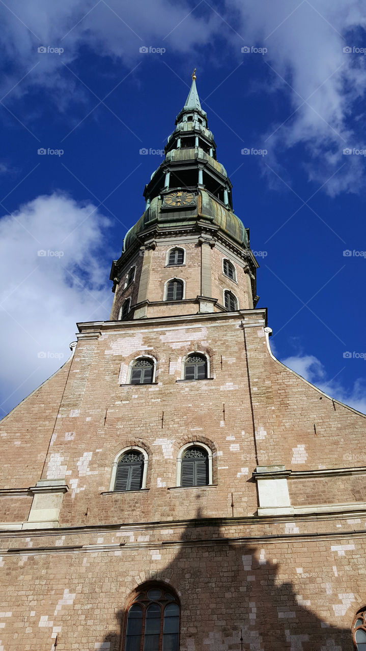 Saint Peters church in Riga, Latvia