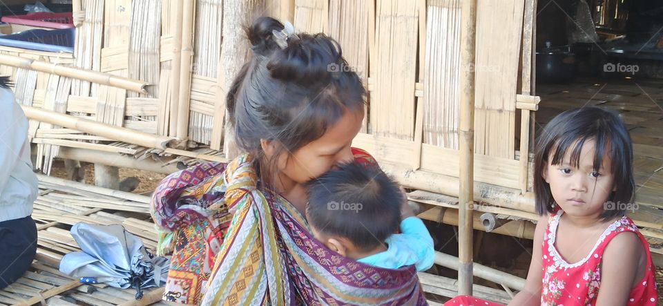 Love and tenderness of a Burmese