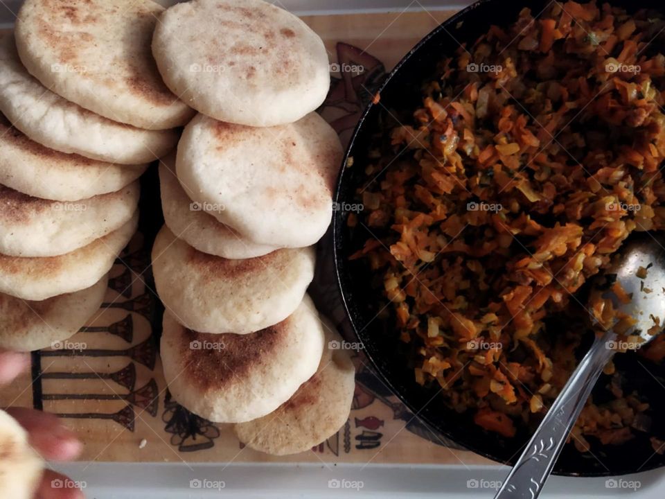 Moroccan bread served in Ramadan month.