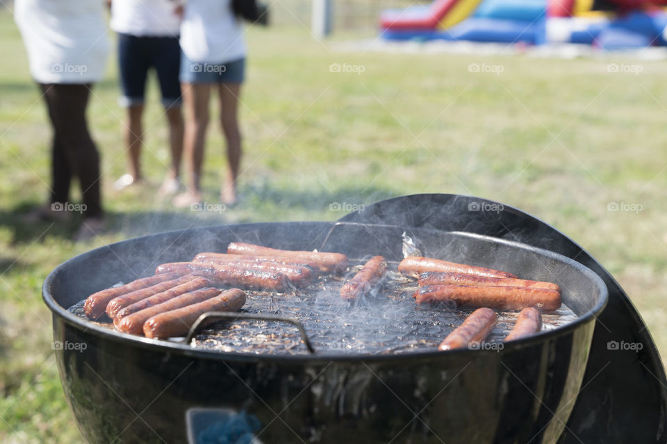 Food and fun at a BBQ