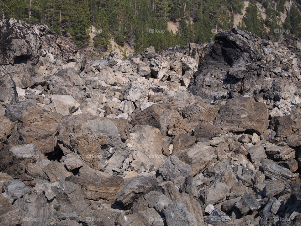 Rugged terrain of Big Obsidian Flow 