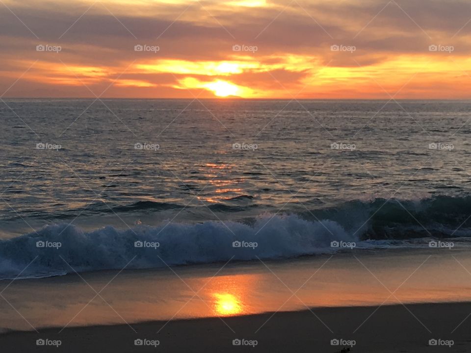 Aliso Beach at Sunset