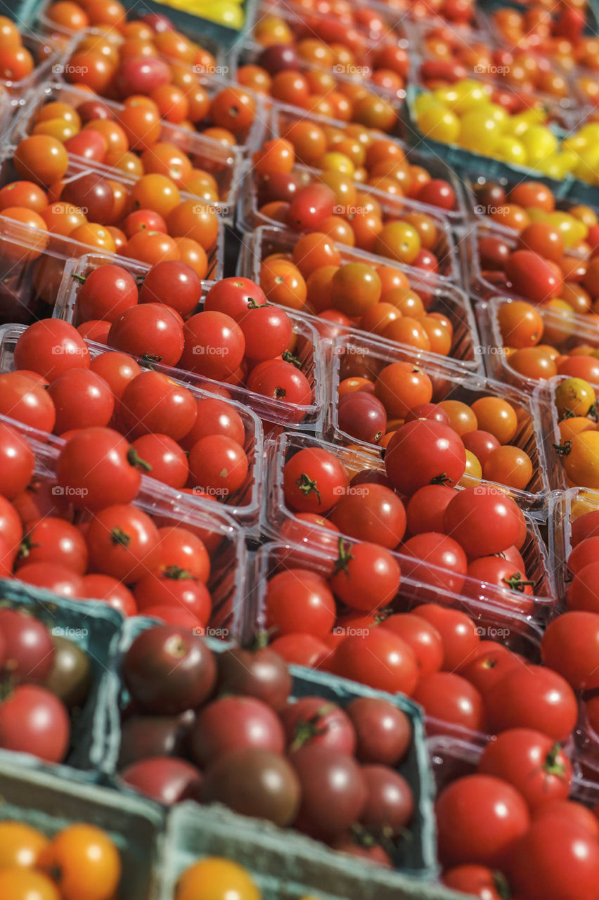 Farmers market tomatoes
