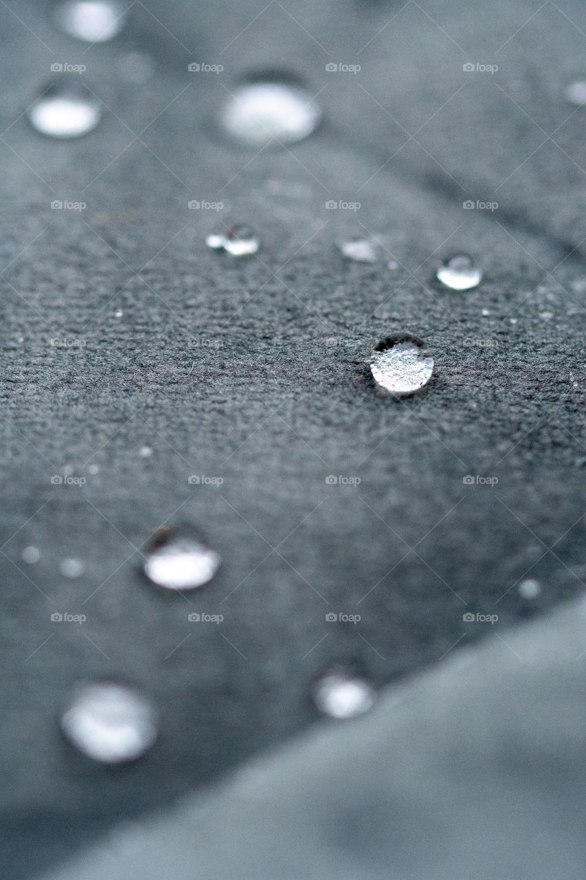 Closeup or macro of small water drops 