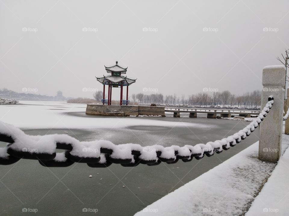 Winter, Snow, No Person, Water, Cold