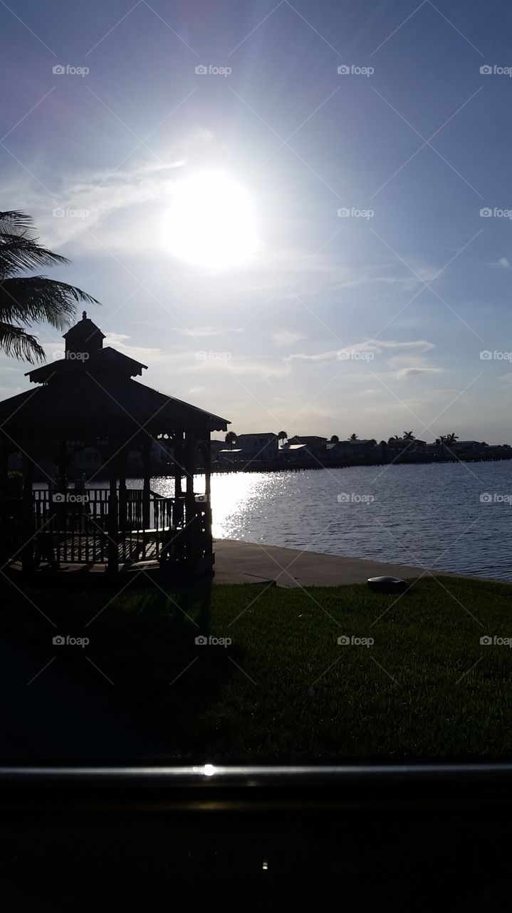 Gazebo Sunset