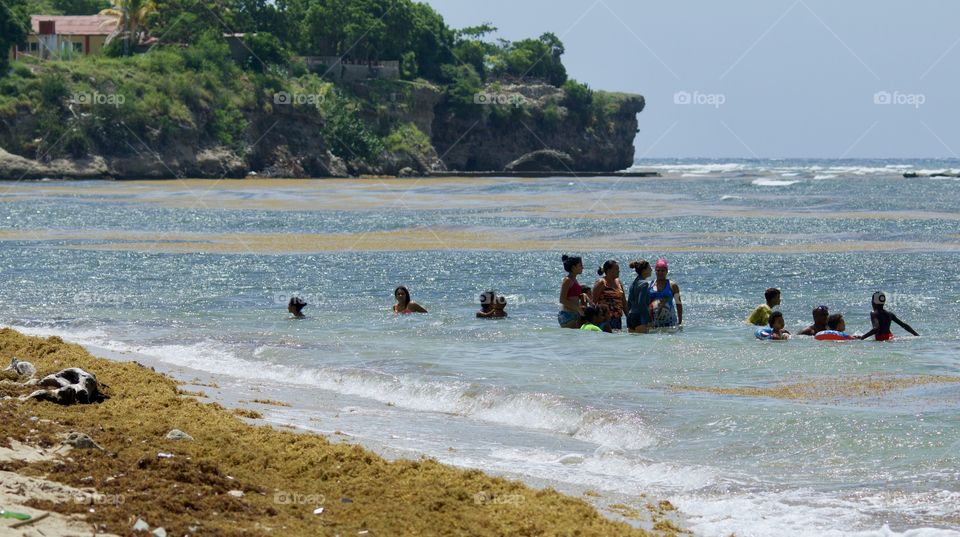 People on the beach