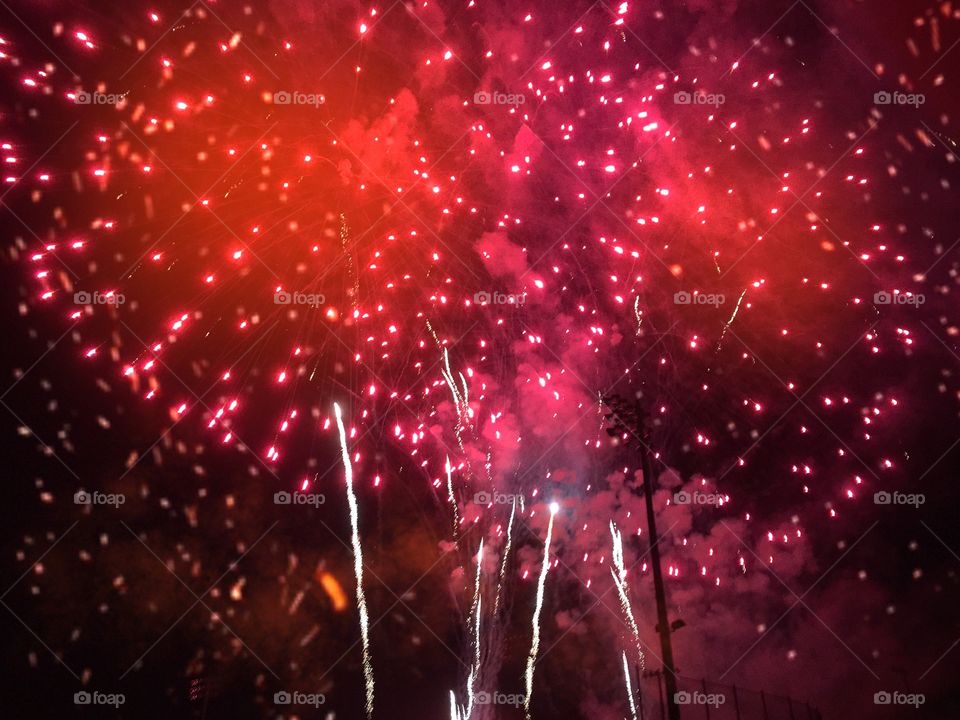 Winter fireworks 