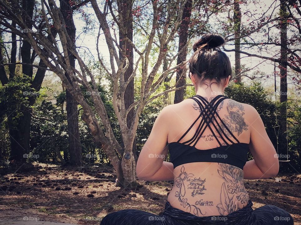 Backyard meditation 