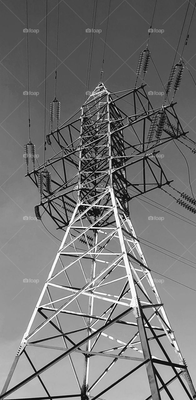 Power line steel structure⚡ Electricity⚡