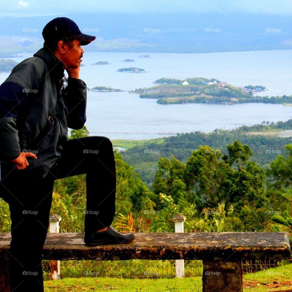 In the Mc Arthur monument, Sentani, Papua