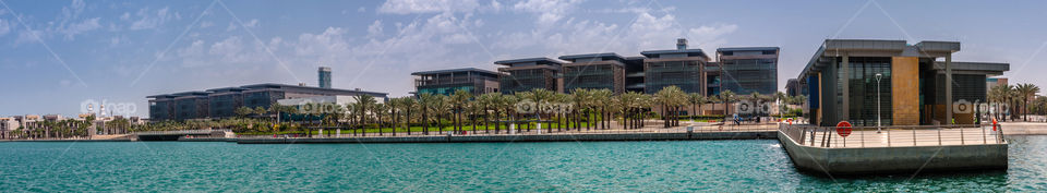 A panorama of the KAUST campus, Thuwal, Saudi Arabia