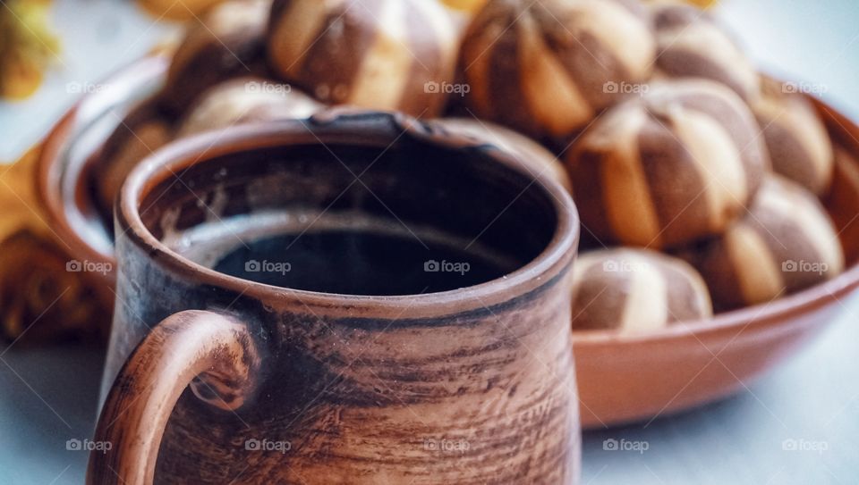 a cup of coffee