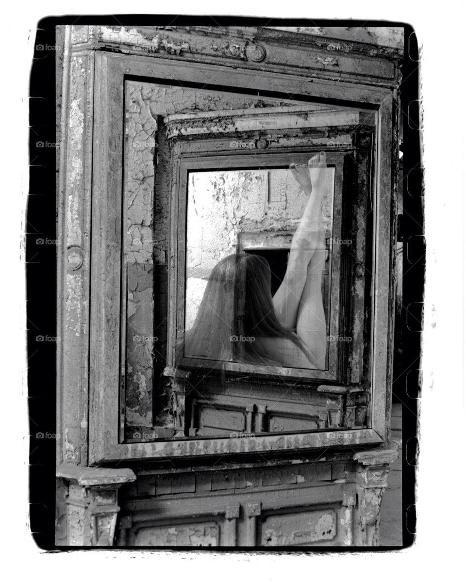 jail mirror film black and white by Cheshirepoet