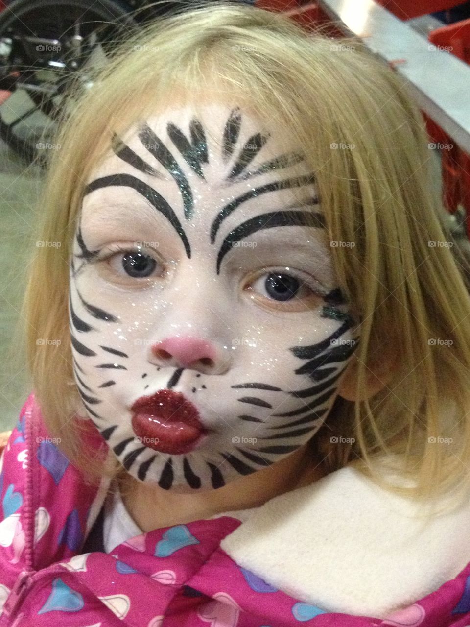 Zebra face 