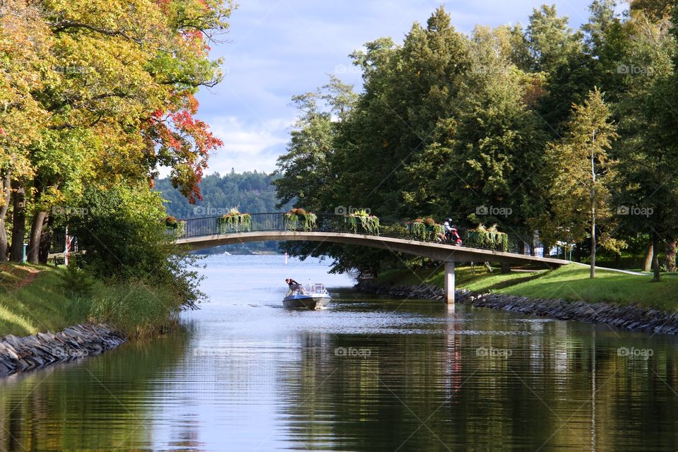 Djurgården canal Sweden . Djurgården canal Sweden 