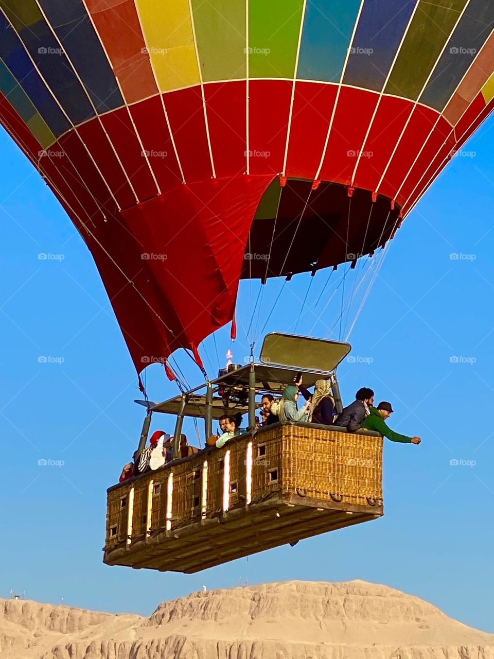 Colorful hot air balloon 