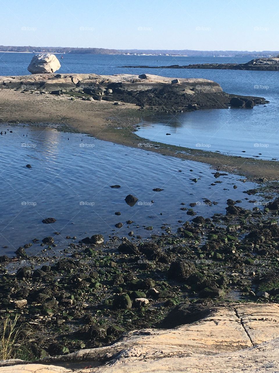 Mini-island and isthmus, Pelham Bay, Bronx