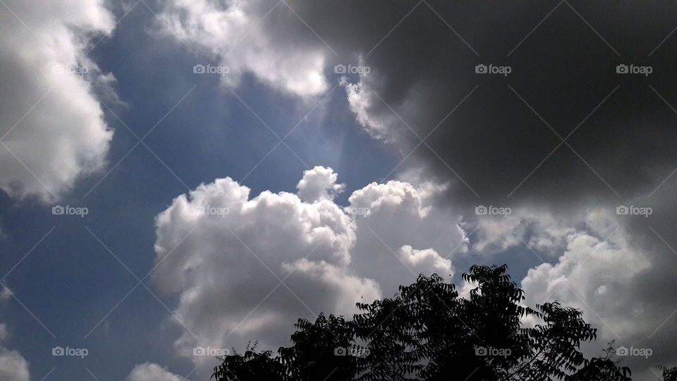 Light always  wins over the cloudy skies.