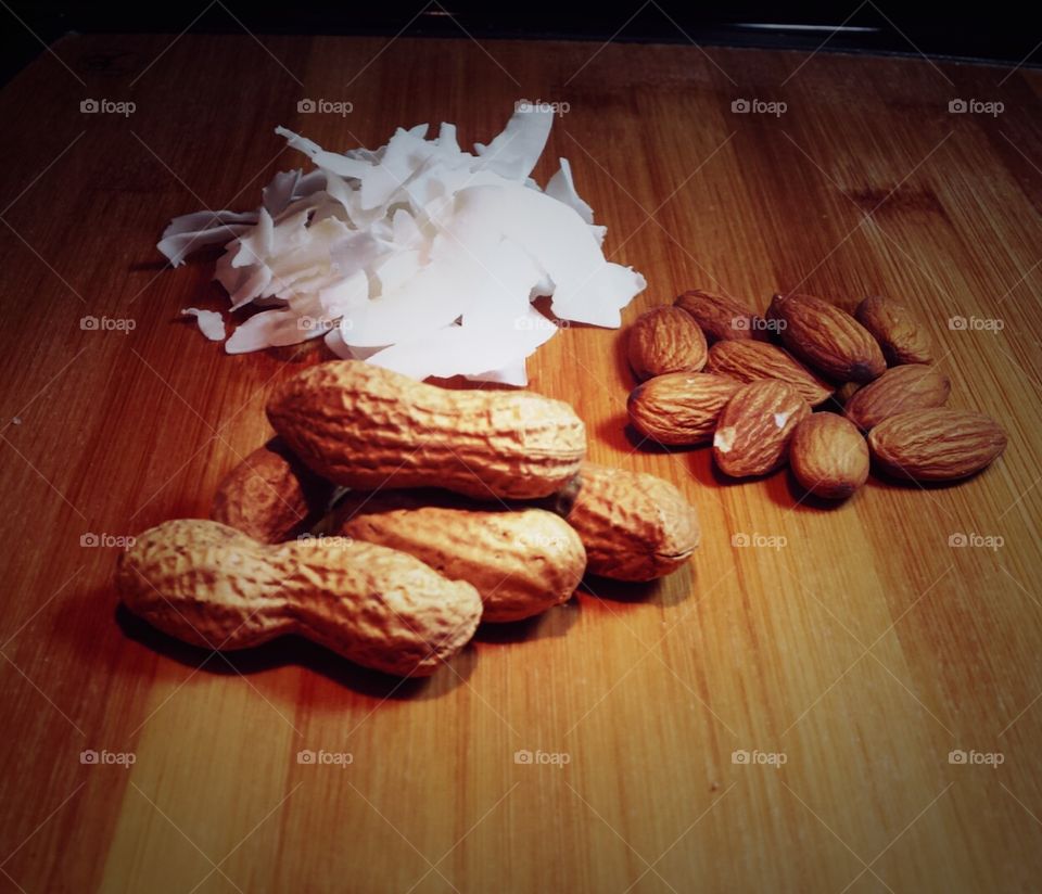 nuts and coconut