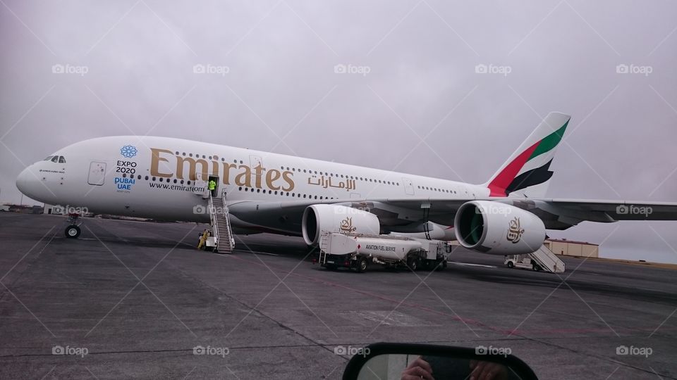 Emirates A380-800. airbus  380 in iceland