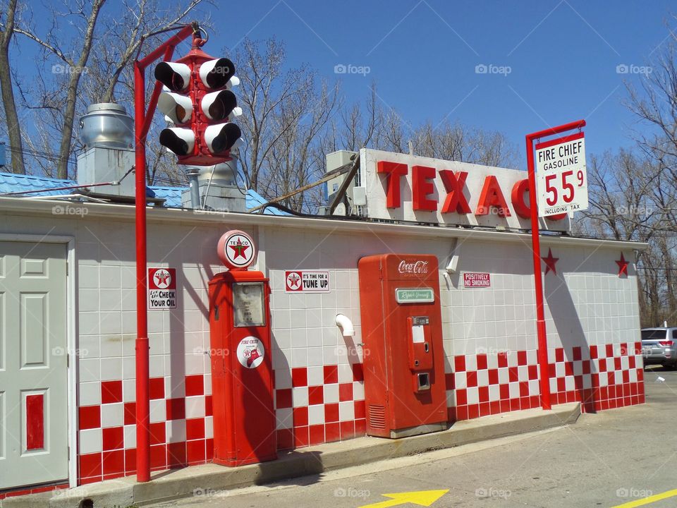 sideboard gas station