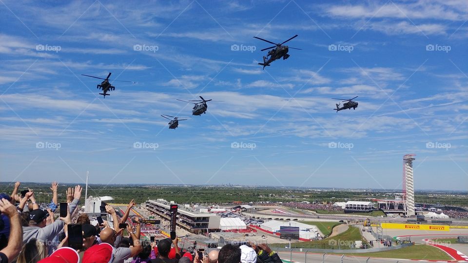 F1 Flyover at Circuit of the Americas, Austin, Texas