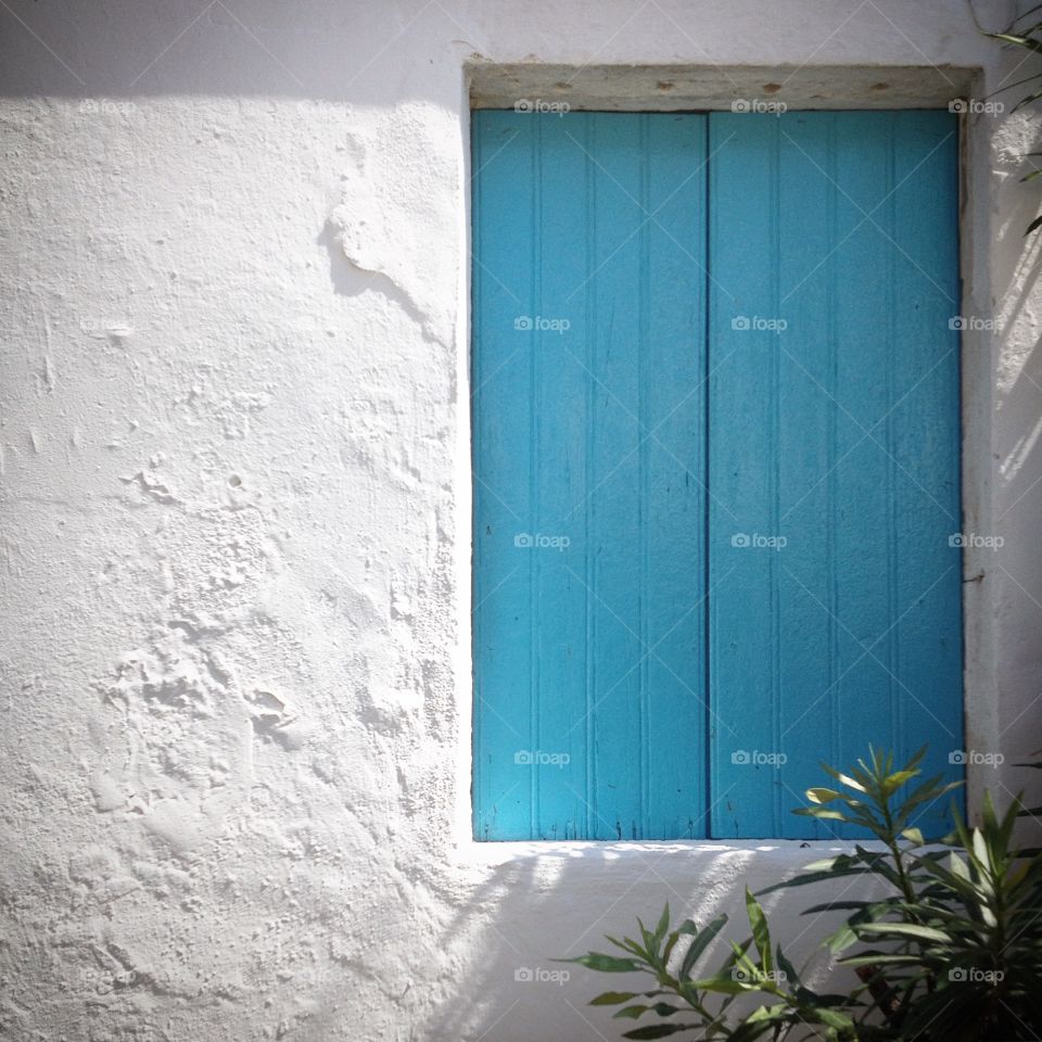 Blue window