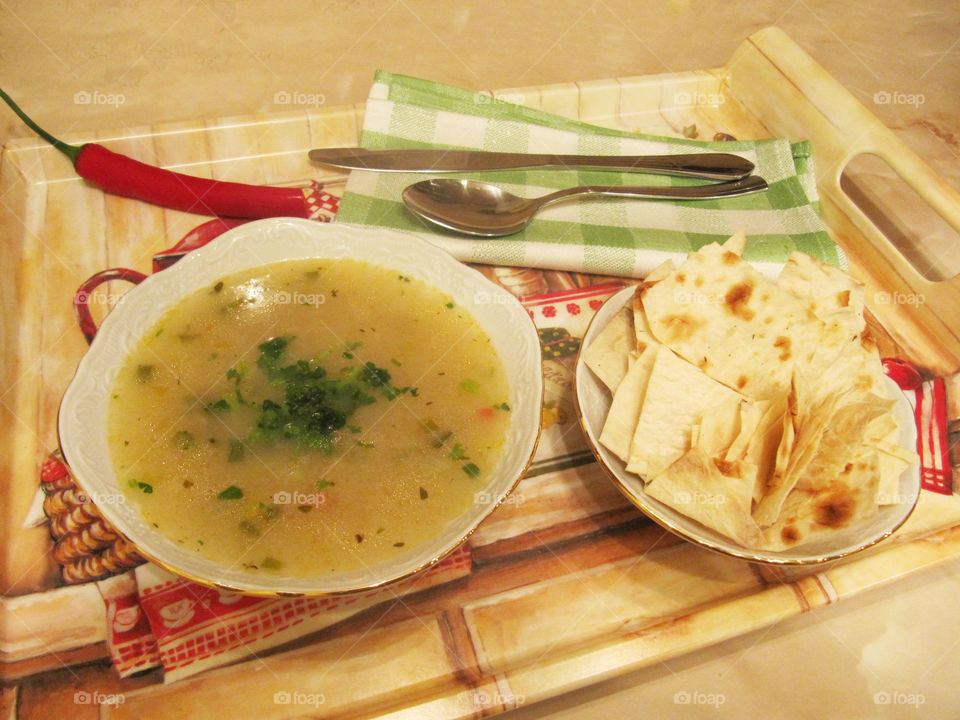 Green armenian soup