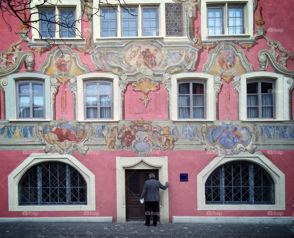 Pink museum in Lucerne