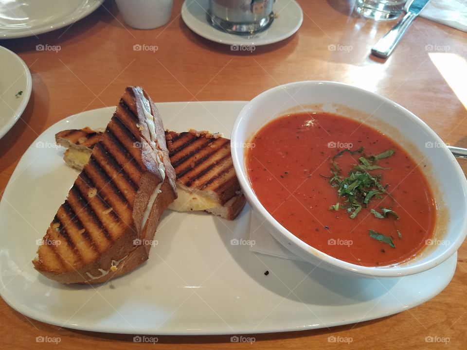 Nothing better on a cold day then Grilled Cheese & Soup