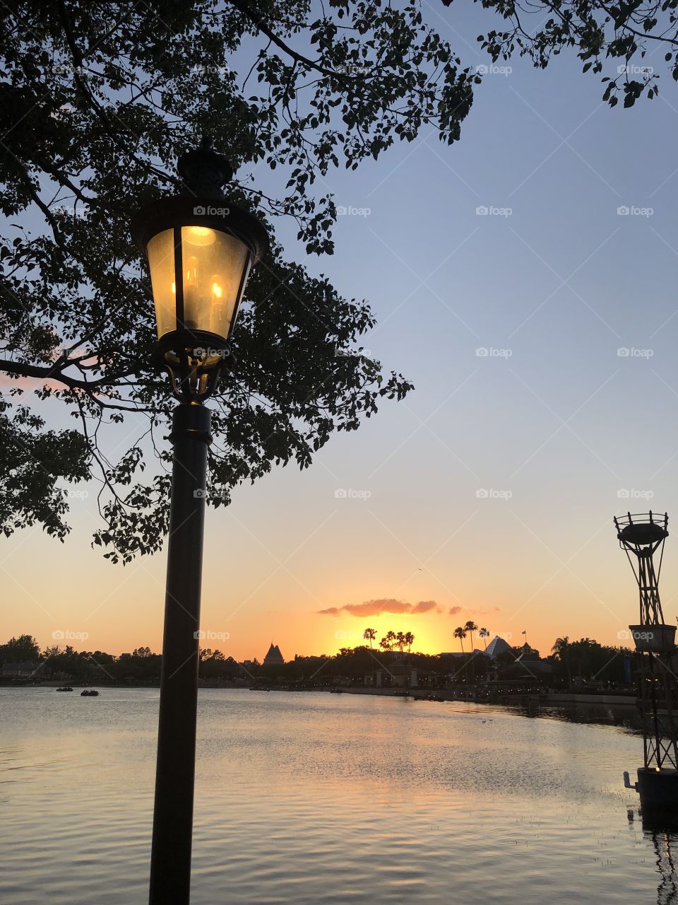 Sunsetting on Epcot - perfect ending to a magical vacation