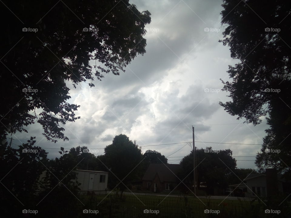 out in my back yard watching the Storm roll in, I can't help it I love storm clouds.
