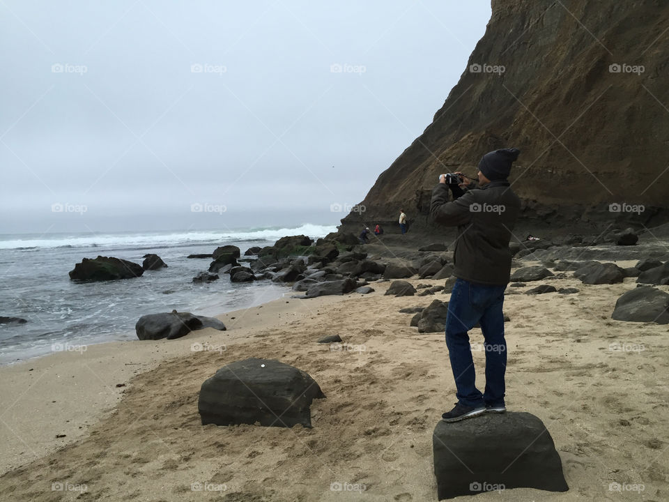 Photographer on the beach