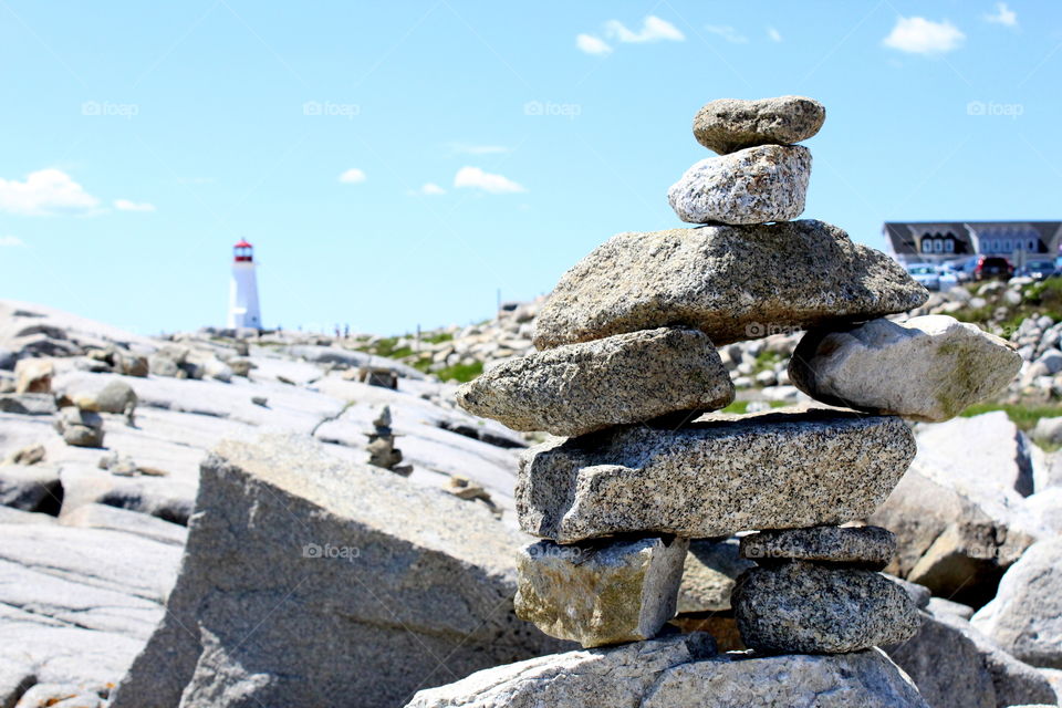 Inukshuk by the sea 