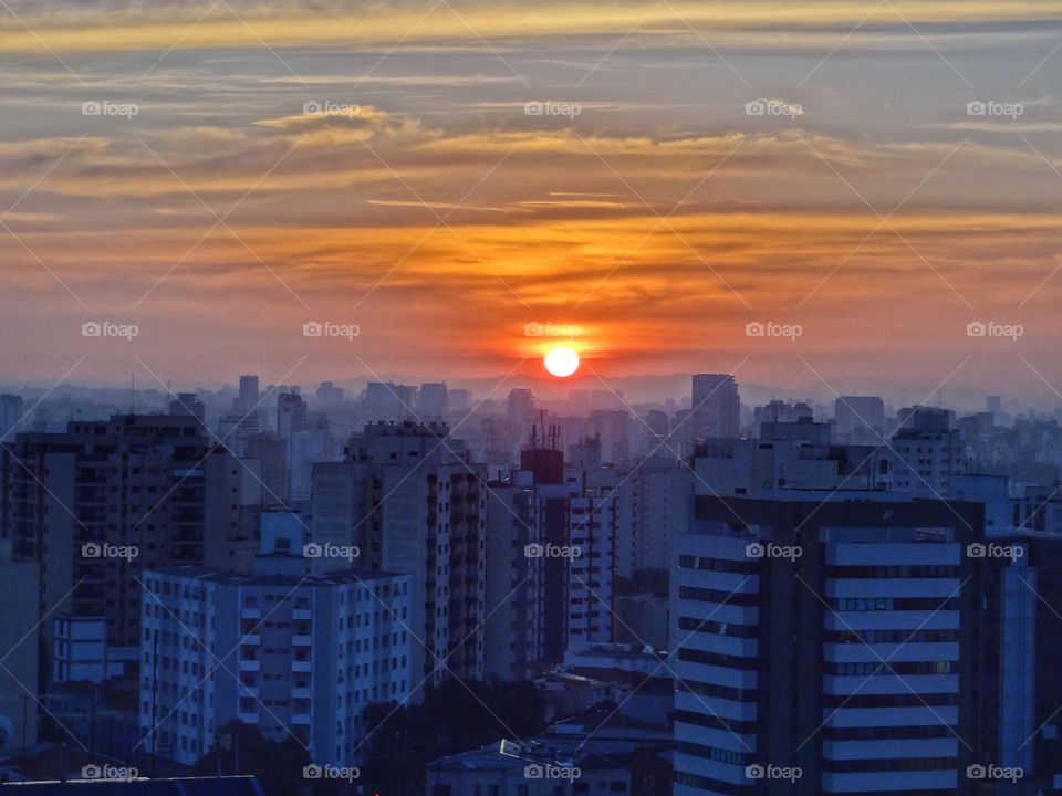 Sunset in São Paulo 