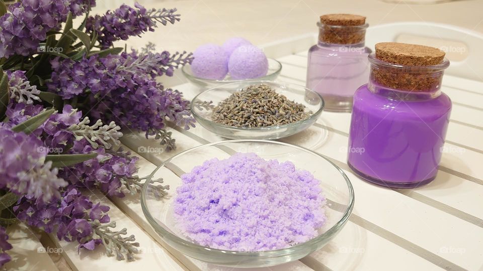 Lavender SPA ๐ฃ For treatments (lavender salt, lavender bath balls, lavender body oil, lavender foam) and for aroma therapy (dried lavender flowers) ๐๐ฃ๐ฎ