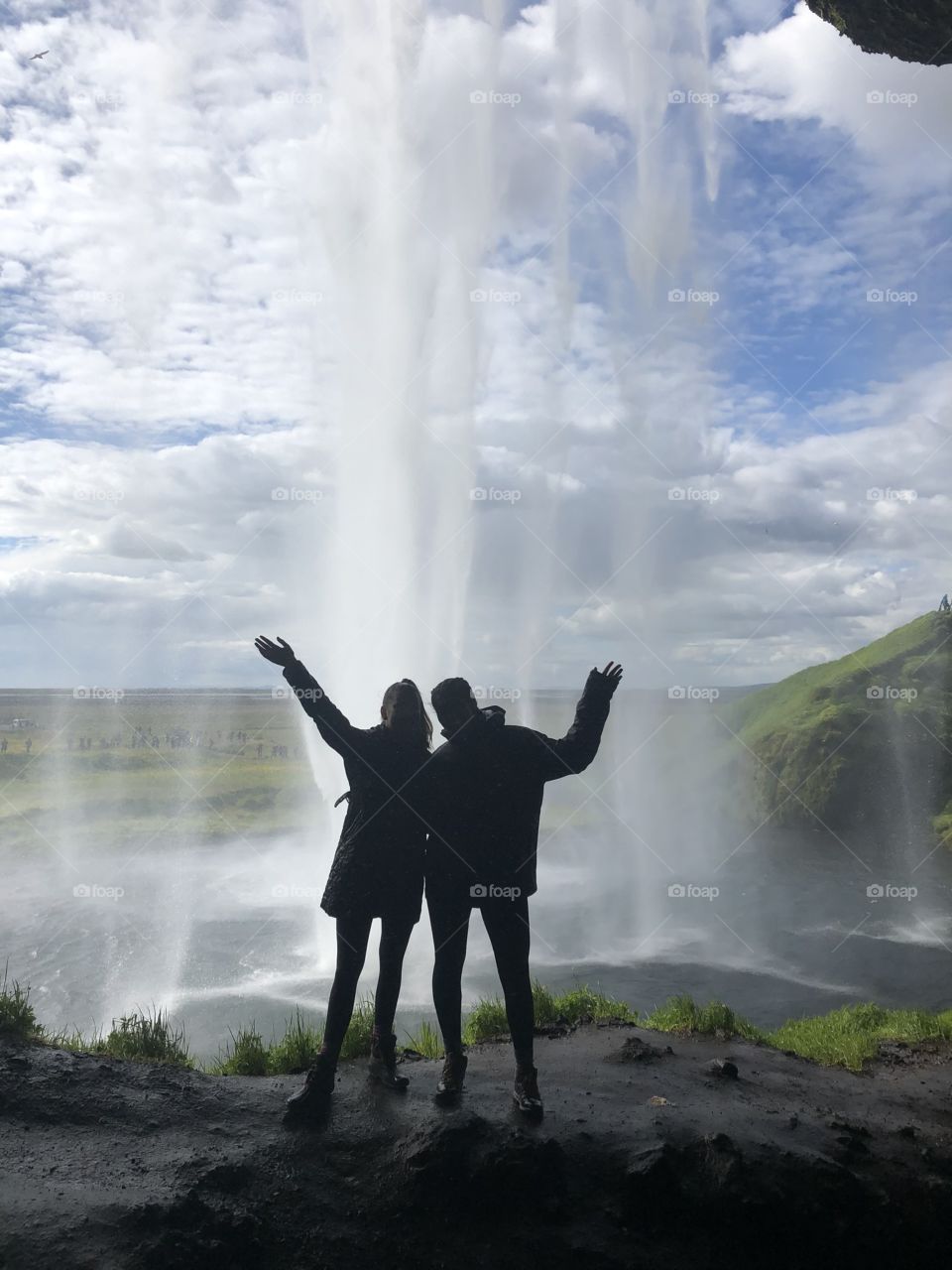 somewhere under a waterfall 