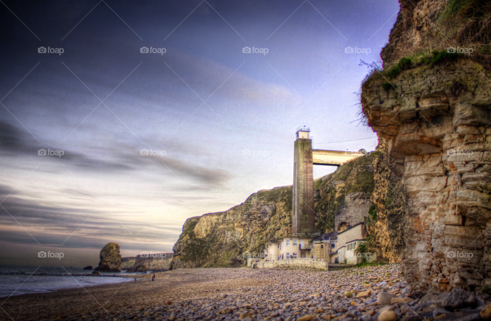 beach stones sea tower by benhines