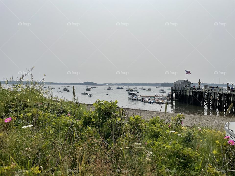 200 year old Lobster Village Maine