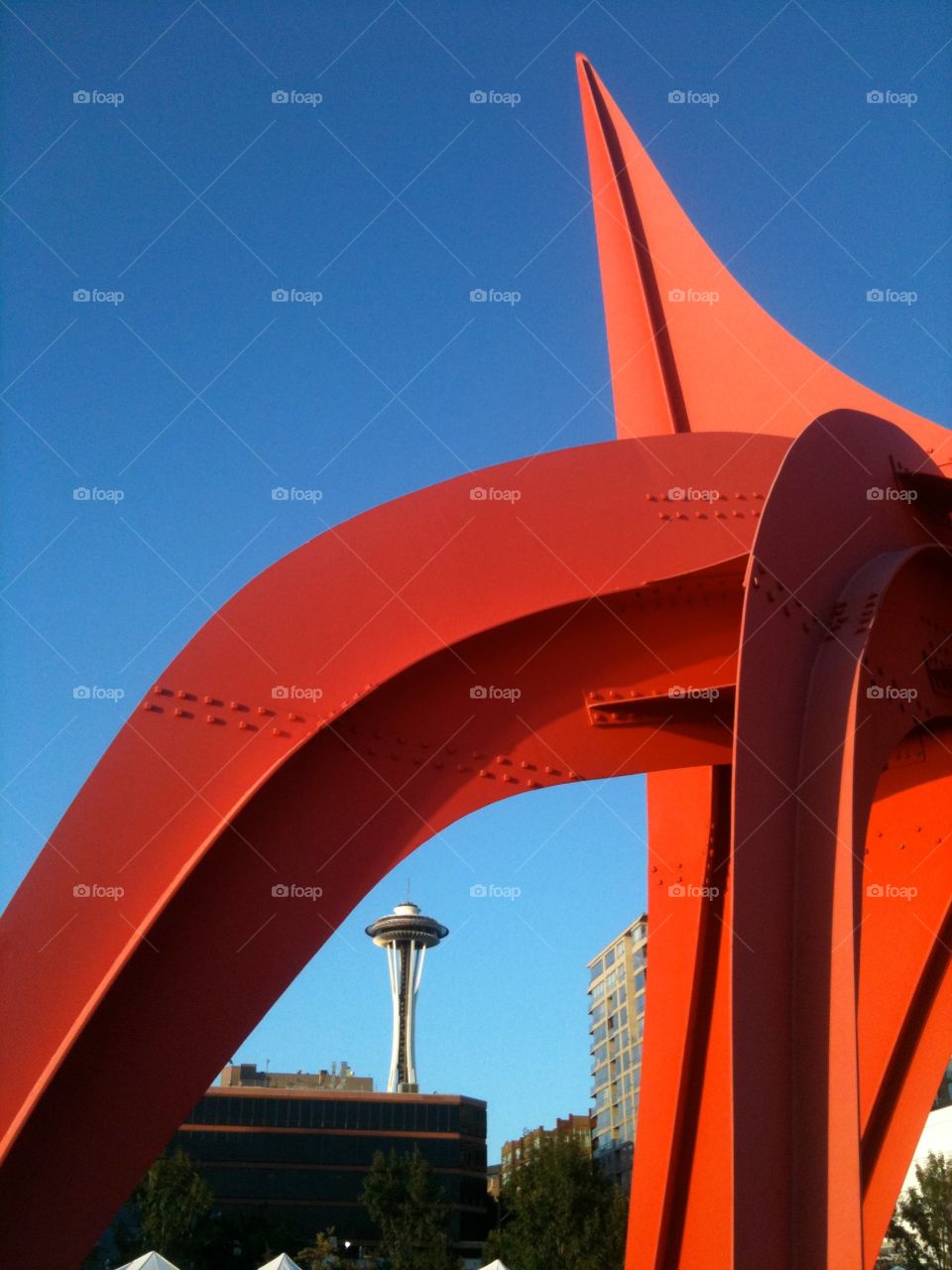 Seattle. Space Needle through art