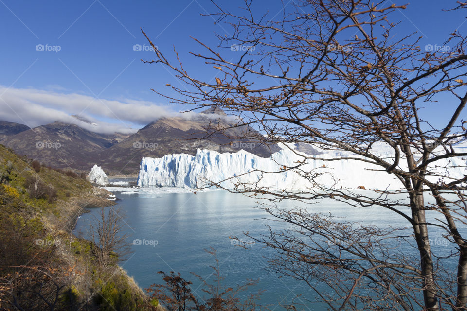 Perito Moreno Glacier near El Calafate in Argentina.