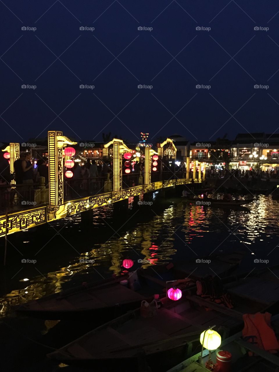 The lights at night in Hoi An, Vietnam 