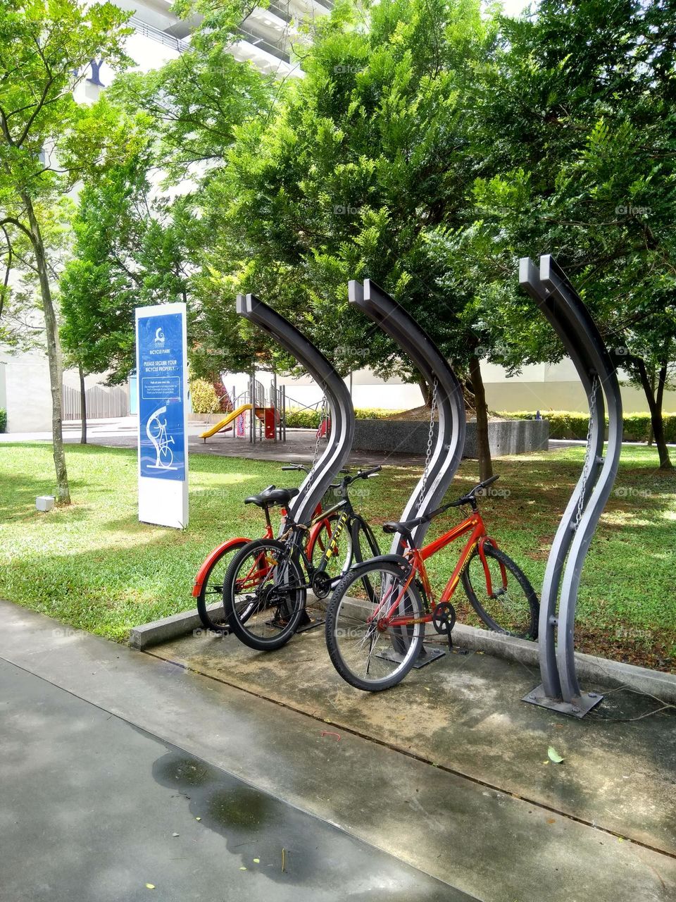 nice bicycle park