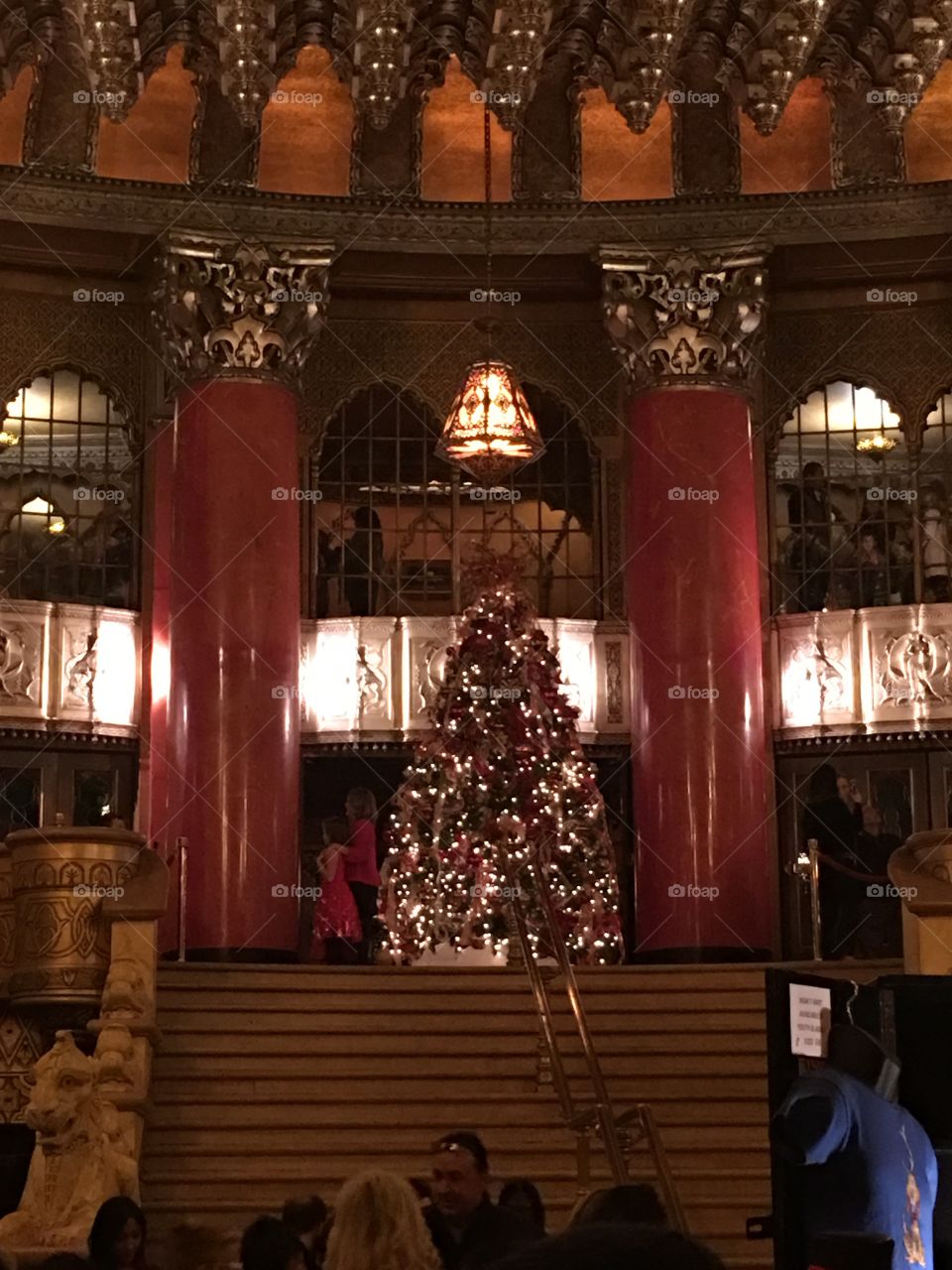 Christmas tree in the Fox Theater 