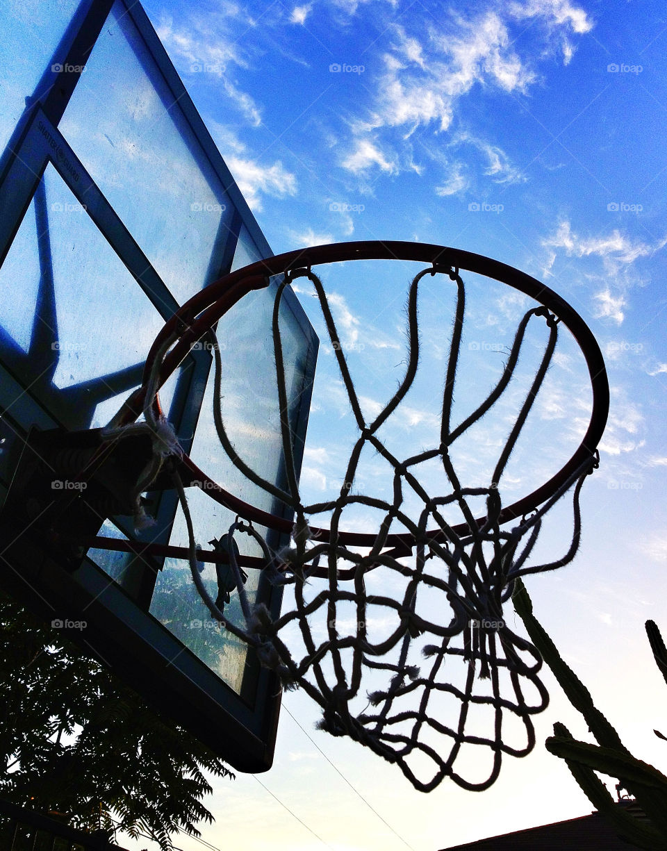 sky clouds sports basket by analia